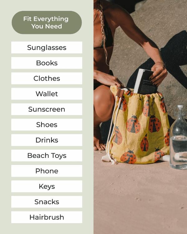 🏖️2-in-1 Convertible Towel & Backpack with Inner Zip Pocket & Sand-Repelling Fabric– Pre-Sale