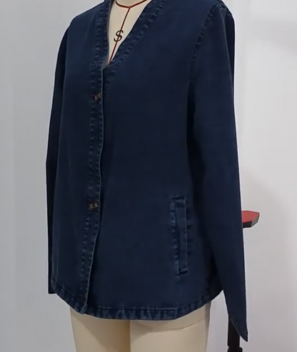 Lightweight Denim Cardigan