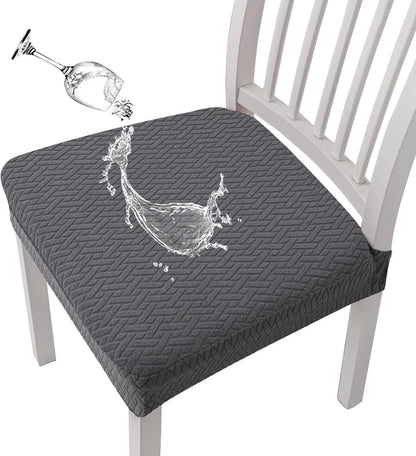 Jacquard Chair Seat Cover – Waterproof, Non-Slip, Machine Washable
