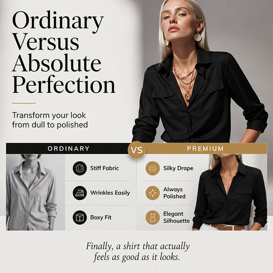 Women's Solid Lapel Button Down Shirt