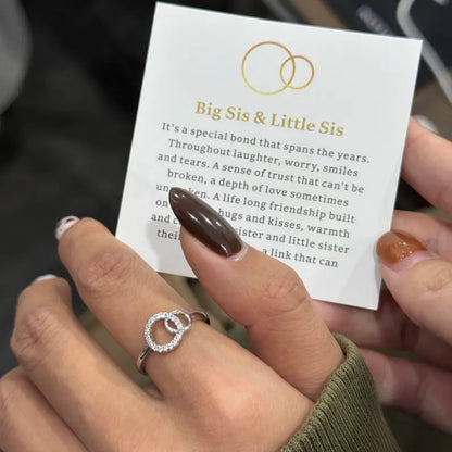 Forever Connected Sister Ring – Meaningful Gift For Sisters