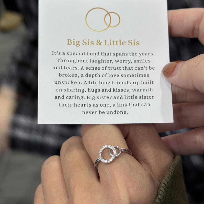 Forever Connected Sister Ring – Meaningful Gift For Sisters