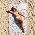 🏖️2-in-1 Convertible Towel & Backpack with Inner Zip Pocket & Sand-Repelling Fabric– Pre-Sale