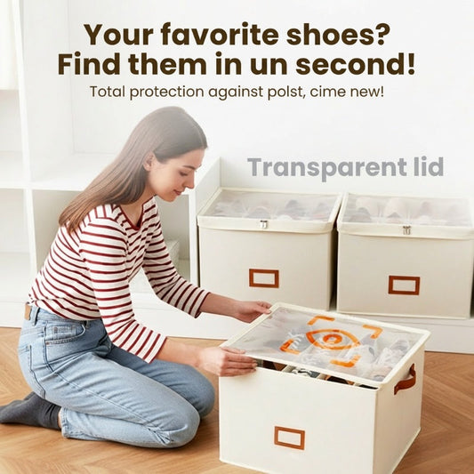 SpaceSaver Shoe Organizer – Multi-Compartment Storage Box
