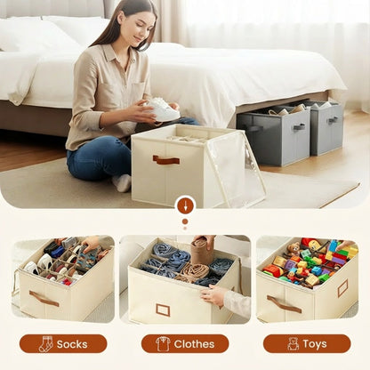 SpaceSaver Shoe Organizer – Multi-Compartment Storage Box