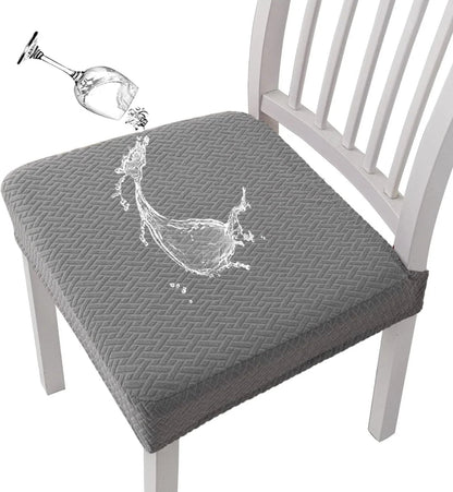 Jacquard Chair Seat Cover – Waterproof, Non-Slip, Machine Washable