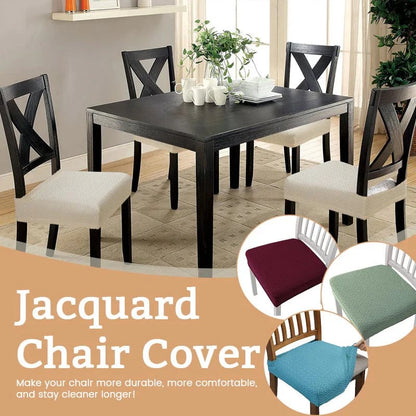 Jacquard Chair Seat Cover – Waterproof, Non-Slip, Machine Washable