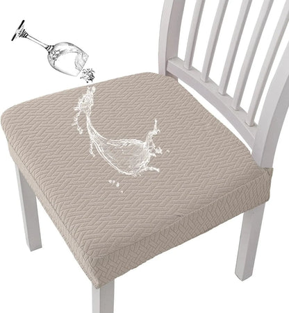 Jacquard Chair Seat Cover – Waterproof, Non-Slip, Machine Washable
