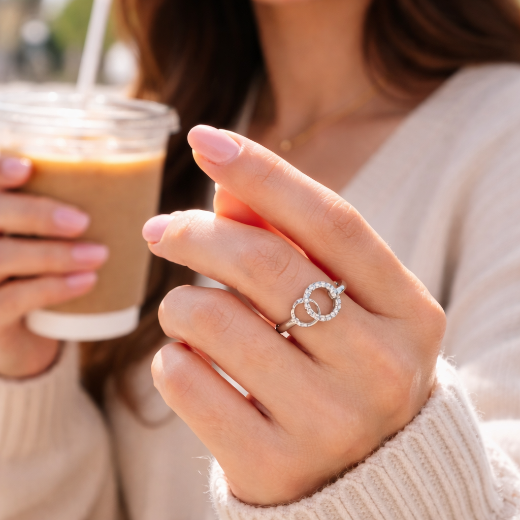 Forever Connected Sister Ring – Meaningful Gift For Sisters