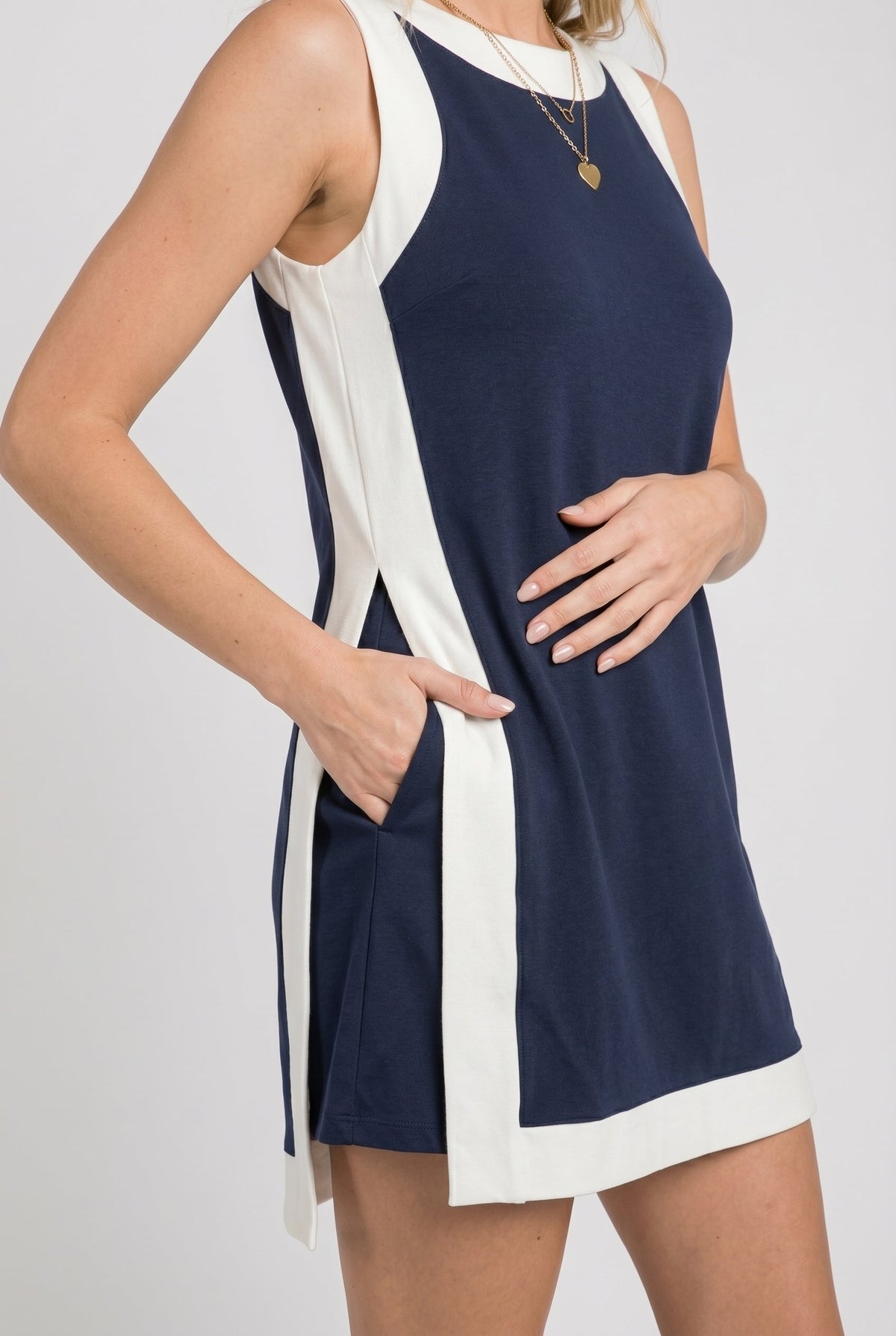 Two-Piece Open-Front Top & Shorts Set