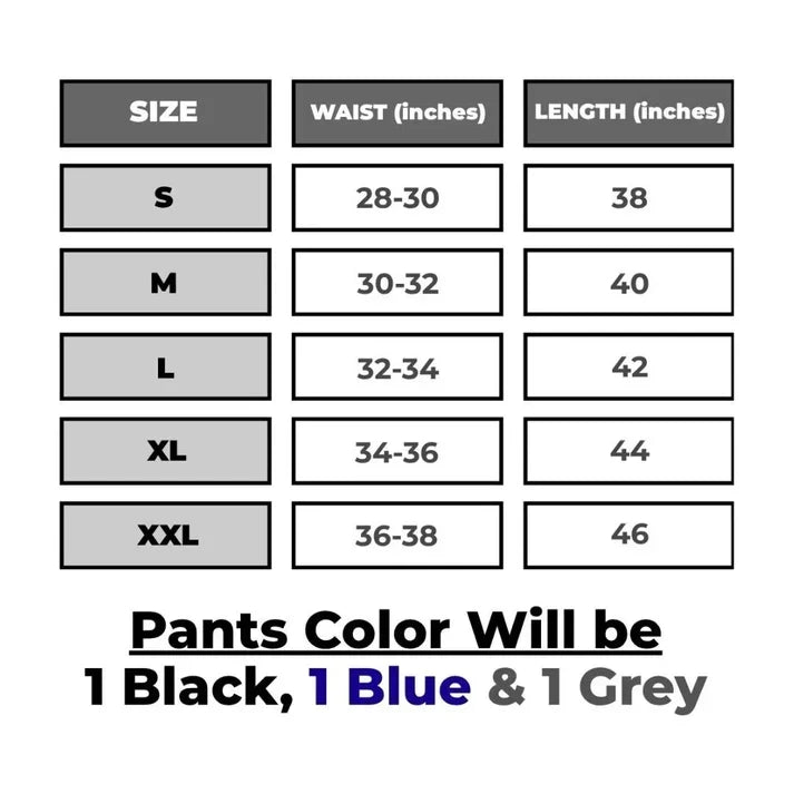 🎉 3-Pack Men's Premium Stretch Pants – Black + Grey + Navy