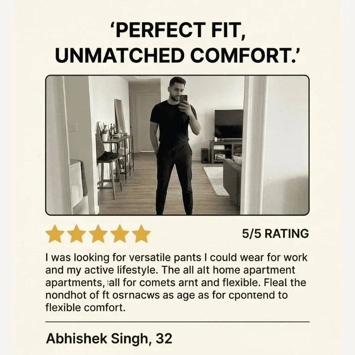 🎉 3-Pack Men's Premium Stretch Pants – Black + Grey + Navy