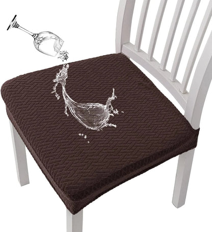 Jacquard Chair Seat Cover – Waterproof, Non-Slip, Machine Washable