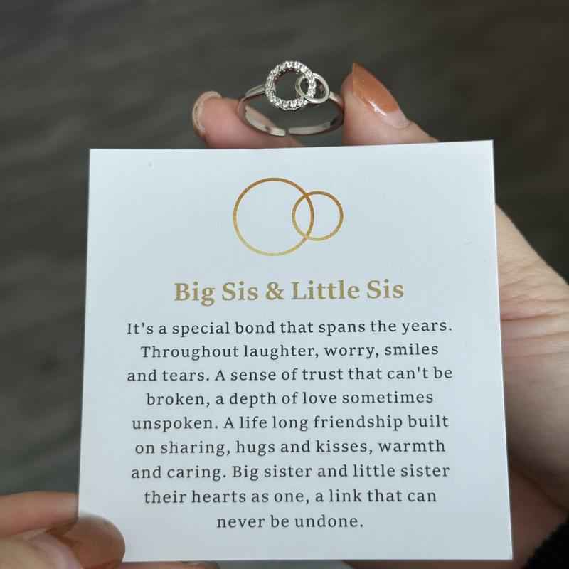 Forever Connected Sister Ring – Meaningful Gift For Sisters