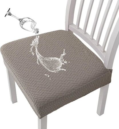 Jacquard Chair Seat Cover – Waterproof, Non-Slip, Machine Washable