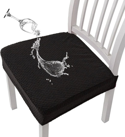 Jacquard Chair Seat Cover – Waterproof, Non-Slip, Machine Washable