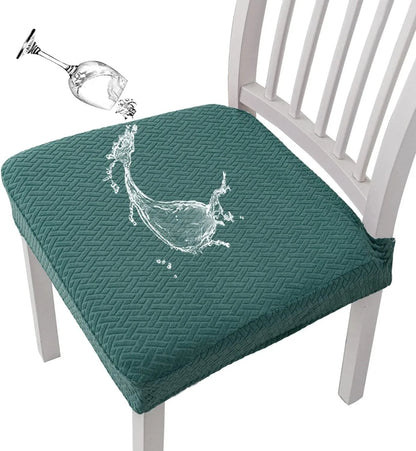 Jacquard Chair Seat Cover – Waterproof, Non-Slip, Machine Washable
