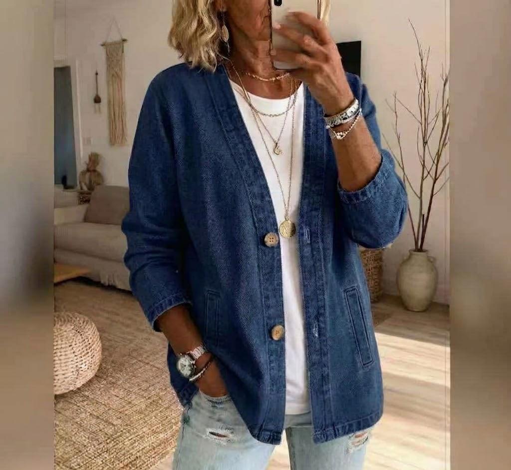 Lightweight Denim Cardigan