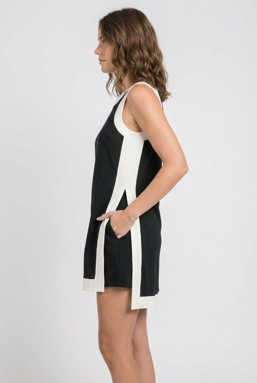 Two-Piece Open-Front Top & Shorts Set