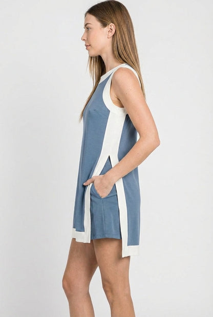 Two-Piece Open-Front Top & Shorts Set