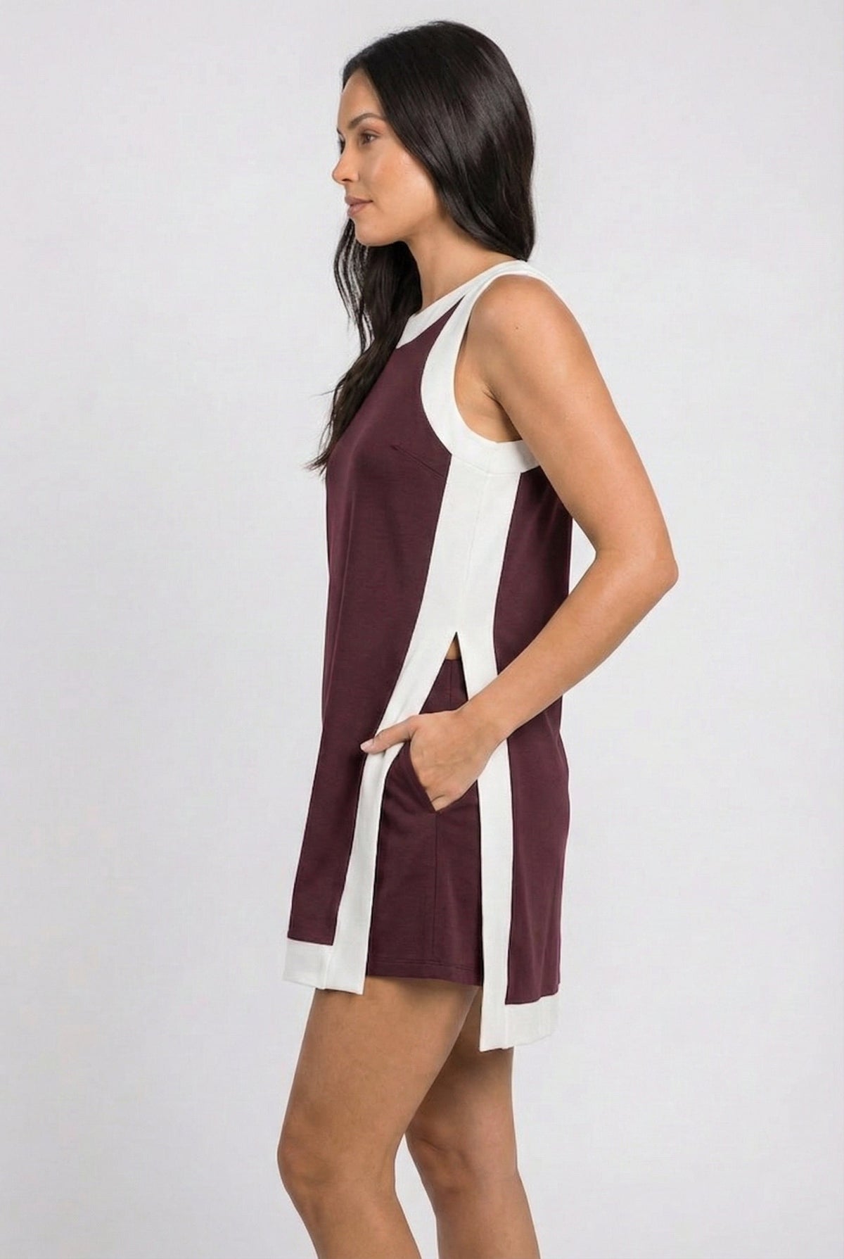 Two-Piece Open-Front Top & Shorts Set