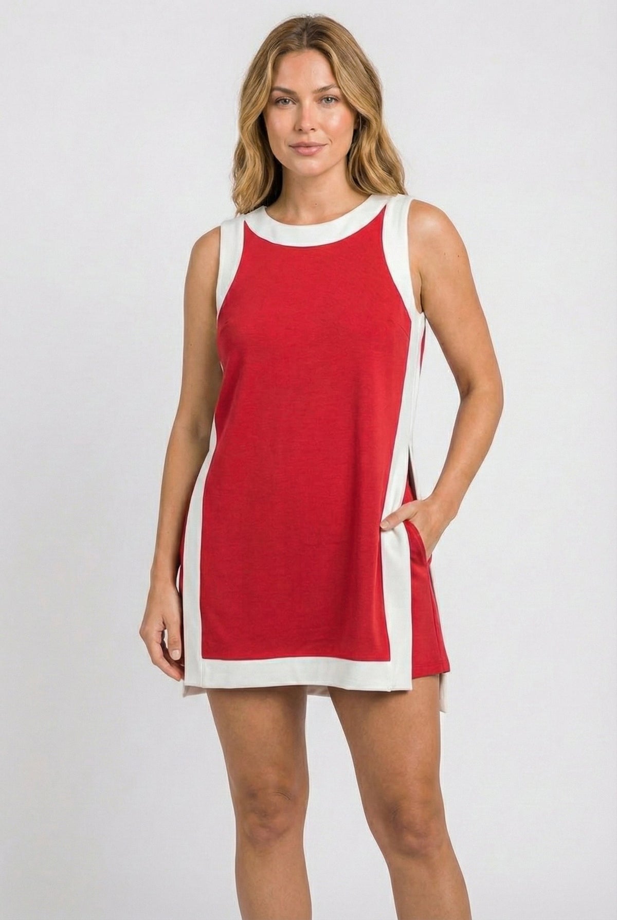 Two-Piece Open-Front Top & Shorts Set