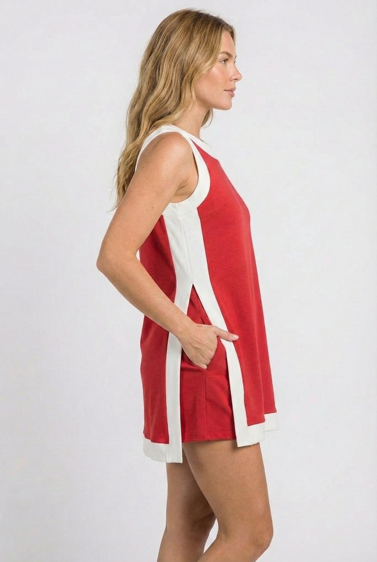 Two-Piece Open-Front Top & Shorts Set