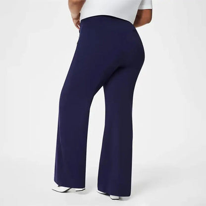 Elegant Wide Leg Pants – High Waist Stretch Trousers for Everyday Style