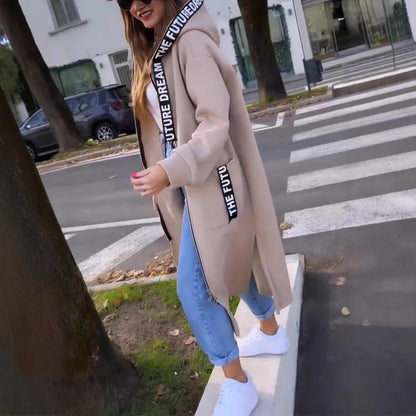 Women's Cozy Oversized Hooded Cardigan Coat