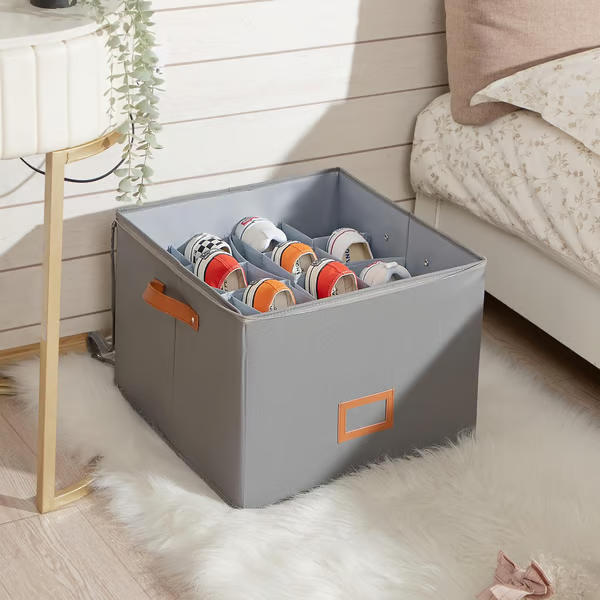 SpaceSaver Shoe Organizer – Multi-Compartment Storage Box