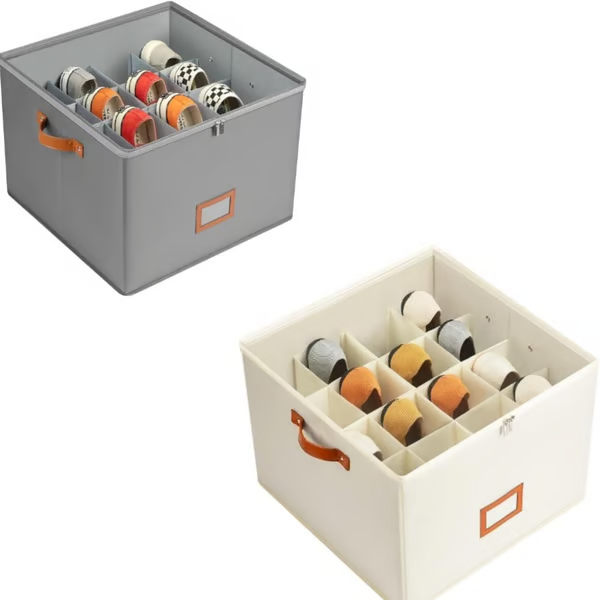 SpaceSaver Shoe Organizer – Multi-Compartment Storage Box