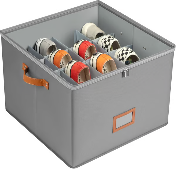 SpaceSaver Shoe Organizer – Multi-Compartment Storage Box