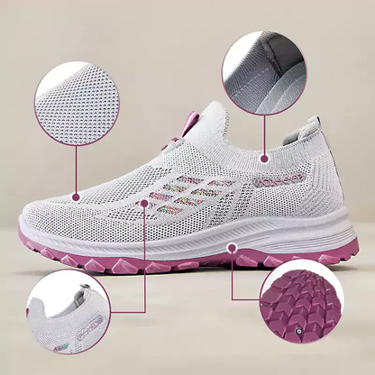 Women's Cloud Comfort Walking Shoes – Lightweight Breathable Slip-On Sneakers