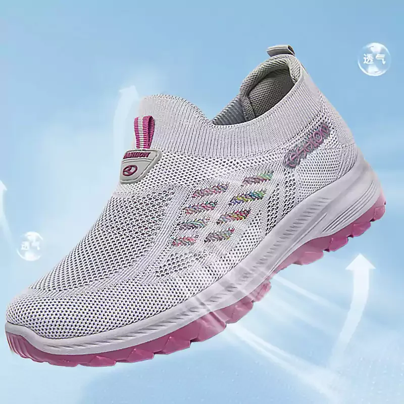 Women's Cloud Comfort Walking Shoes – Lightweight Breathable Slip-On Sneakers