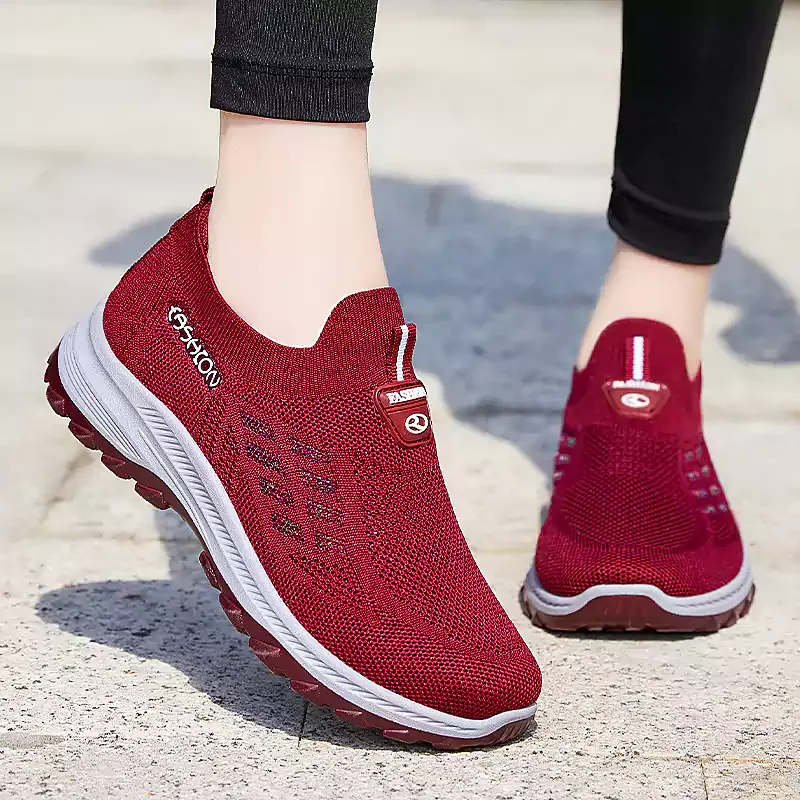 Women's Cloud Comfort Walking Shoes – Lightweight Breathable Slip-On Sneakers