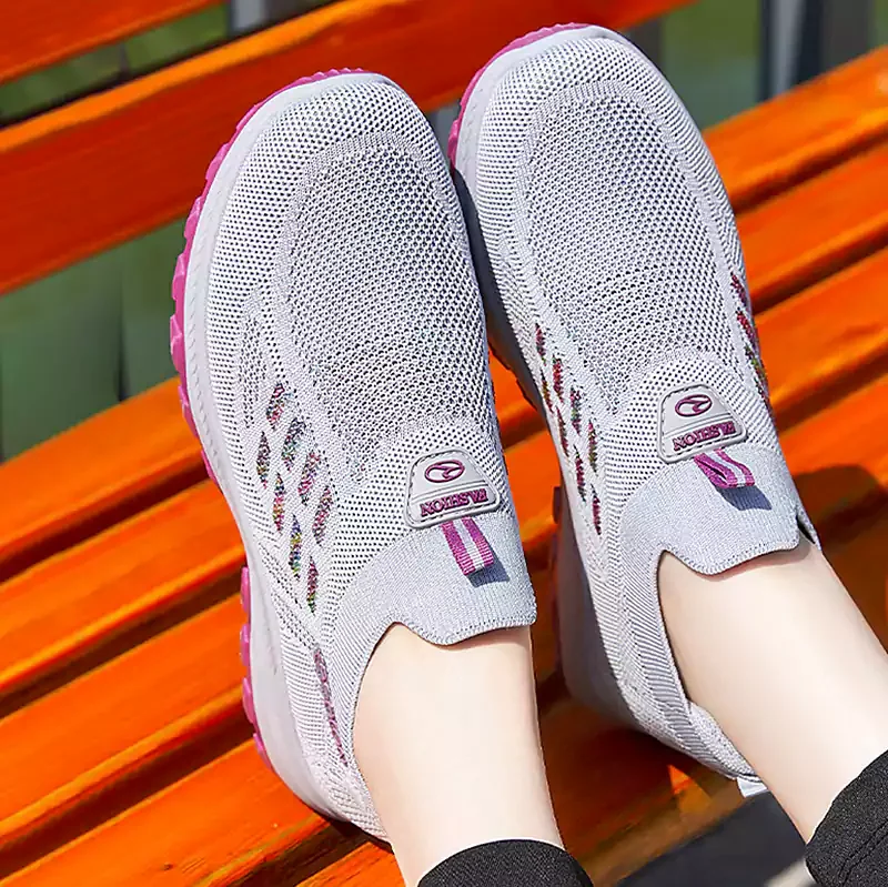 Women's Cloud Comfort Walking Shoes – Lightweight Breathable Slip-On Sneakers