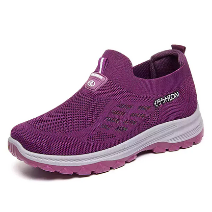 Women's Cloud Comfort Walking Shoes – Lightweight Breathable Slip-On Sneakers