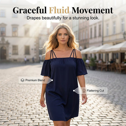Women's Off Shoulder Casual Mini Dress