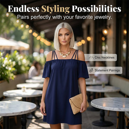 Women's Off Shoulder Casual Mini Dress