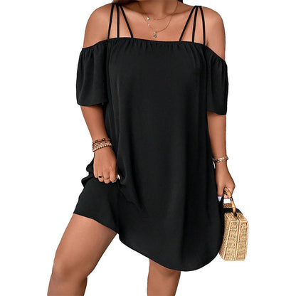 Women's Off Shoulder Casual Mini Dress