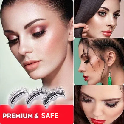 3-Second Self-Adhesive Lashes – No Glue Needed, 3 Pairs