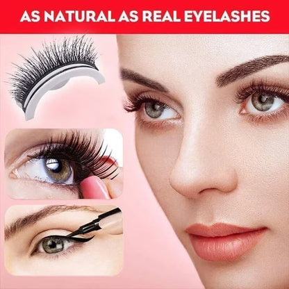 3-Second Self-Adhesive Lashes – No Glue Needed, 3 Pairs