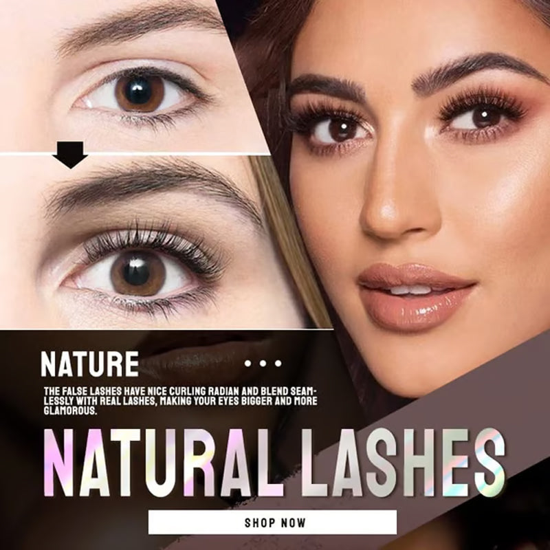 3-Second Self-Adhesive Lashes – No Glue Needed, 3 Pairs