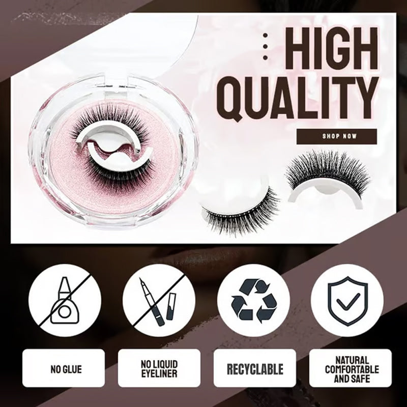 3-Second Self-Adhesive Lashes – No Glue Needed, 3 Pairs