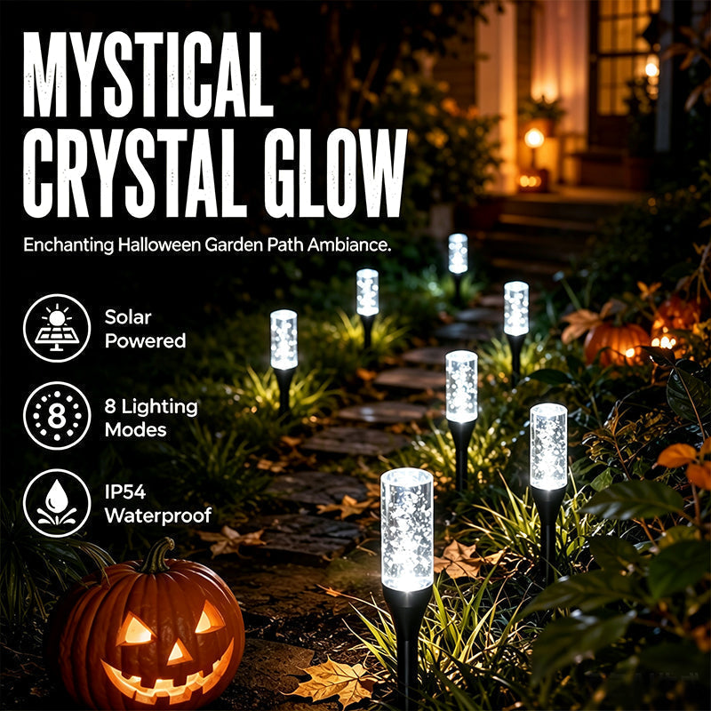 CrystalGlow Solar Pathway Lights – Automatic Outdoor Garden Lights