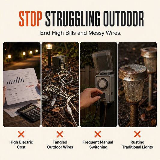 CrystalGlow Solar Pathway Lights – Automatic Outdoor Garden Lights