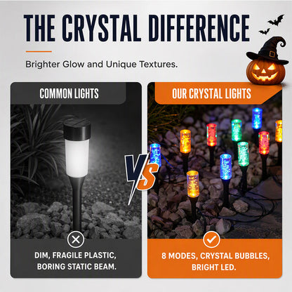 CrystalGlow Solar Pathway Lights – Automatic Outdoor Garden Lights