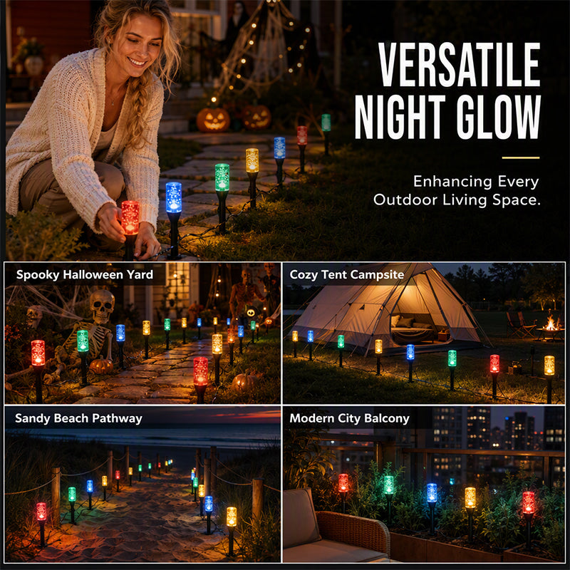 CrystalGlow Solar Pathway Lights – Automatic Outdoor Garden Lights