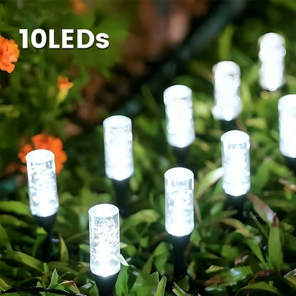 CrystalGlow Solar Pathway Lights – Automatic Outdoor Garden Lights