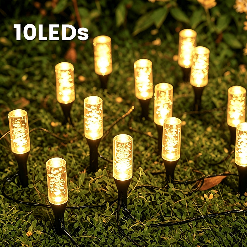 CrystalGlow Solar Pathway Lights – Automatic Outdoor Garden Lights